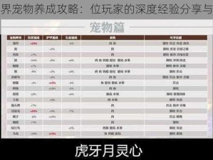 魔兽世界宠物养成攻略：位玩家的深度经验分享与成长之旅