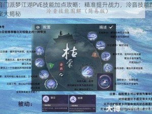 泠音门派梦江湖PVE技能加点攻略：精准提升战力，泠音技能配点方案大揭秘