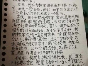 数学课代表的那真紧的作文：如何提升数学成绩的秘密武器