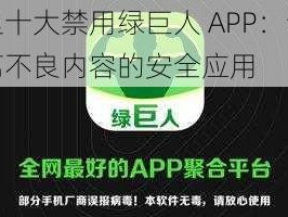 夜里十大禁用绿巨人 APP：让你远离不良内容的安全应用