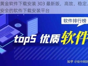 黄金软件下载安装 303 最新版，高效、稳定、安全的软件下载安装平台