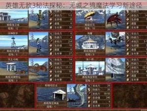 英雄无敌3秘法探秘：无城之境魔法学习新途径