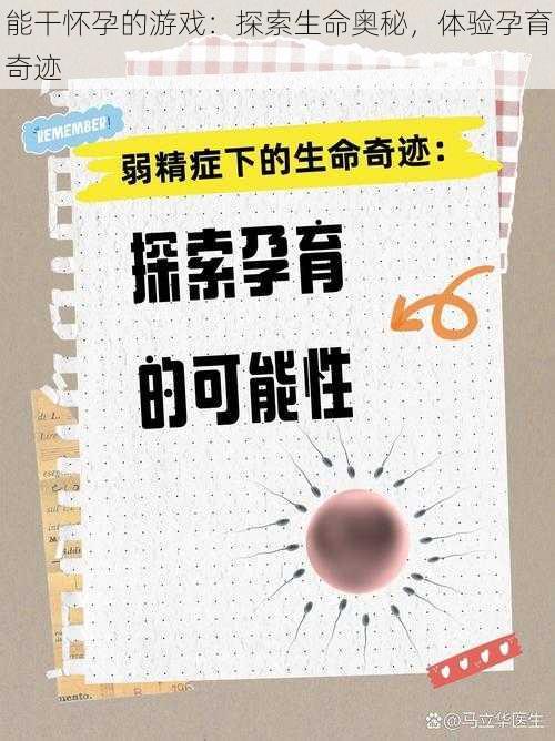 能干怀孕的游戏：探索生命奥秘，体验孕育奇迹