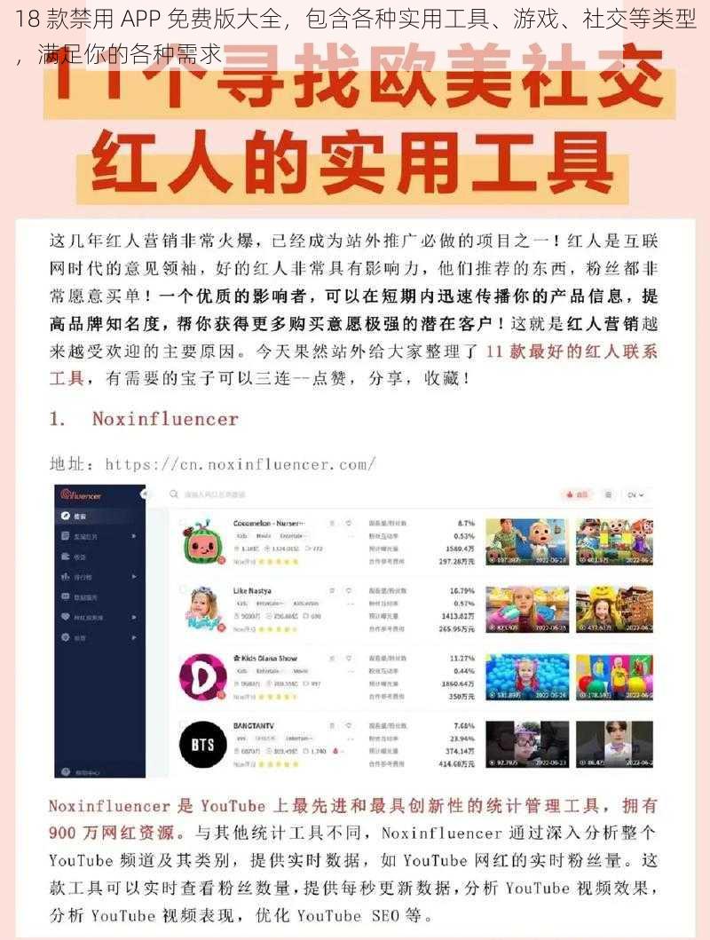 18 款禁用 APP 免费版大全，包含各种实用工具、游戏、社交等类型，满足你的各种需求