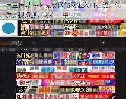 麻豆传煤 APP 免费网站网址入口在线：优质影视资源，尽在其中