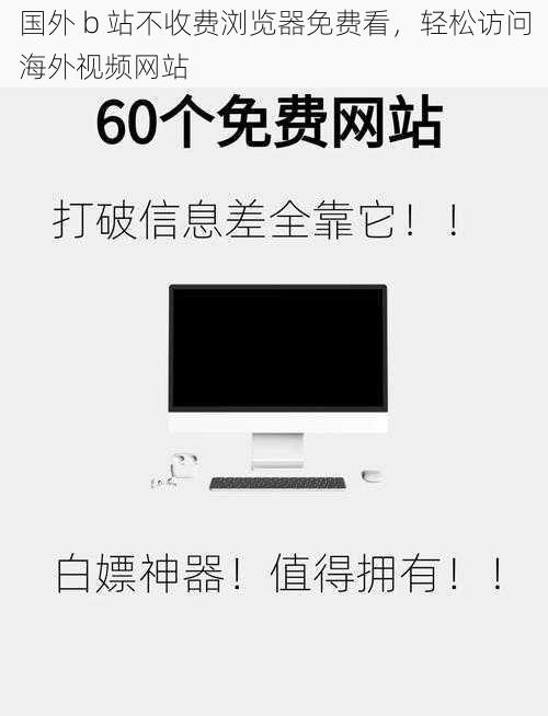 国外 b 站不收费浏览器免费看，轻松访问海外视频网站