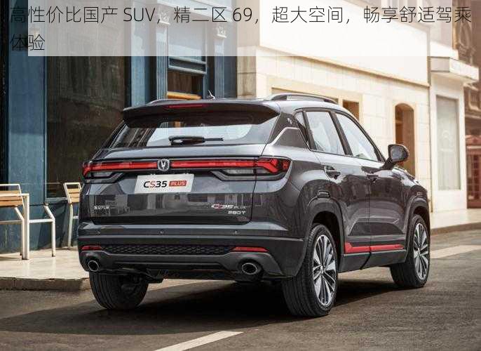 高性价比国产 SUV，精二区 69，超大空间，畅享舒适驾乘体验