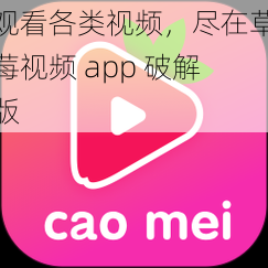 观看各类视频，尽在草莓视频 app 破解版