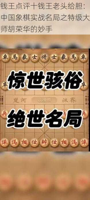 钱王点评十钱王老头给胆：中国象棋实战名局之特级大师胡荣华的妙手