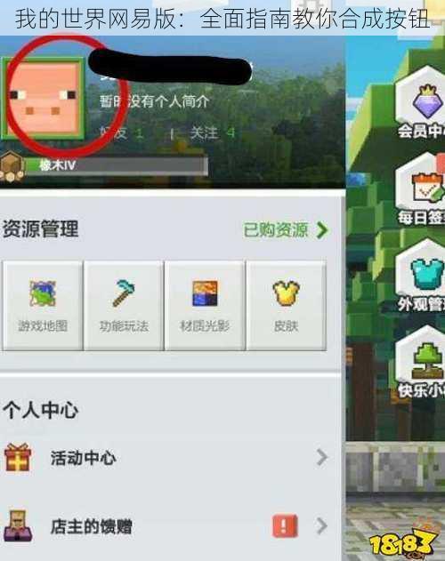 我的世界网易版：全面指南教你合成按钮