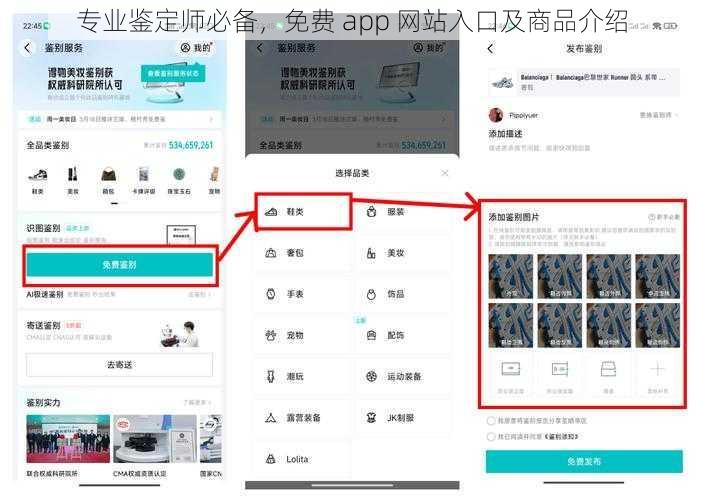 专业鉴定师必备，免费 app 网站入口及商品介绍