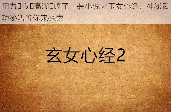 用力⋯哦⋯高潮⋯喷了古装小说之玉女心经，神秘武功秘籍等你来探索