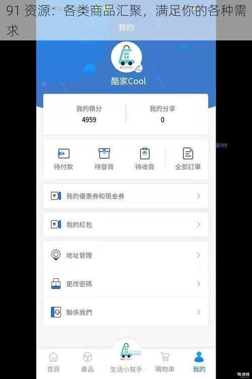 91 资源：各类商品汇聚，满足你的各种需求