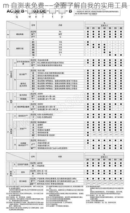 m 自测表免费——全面了解自我的实用工具