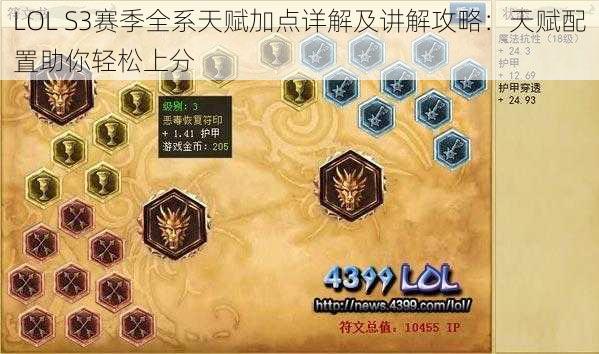 LOL S3赛季全系天赋加点详解及讲解攻略：天赋配置助你轻松上分